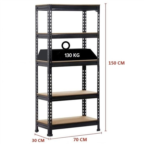Tier metal shelving unit - 5,