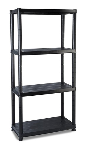 Tier plastic shelf shelving - 4,