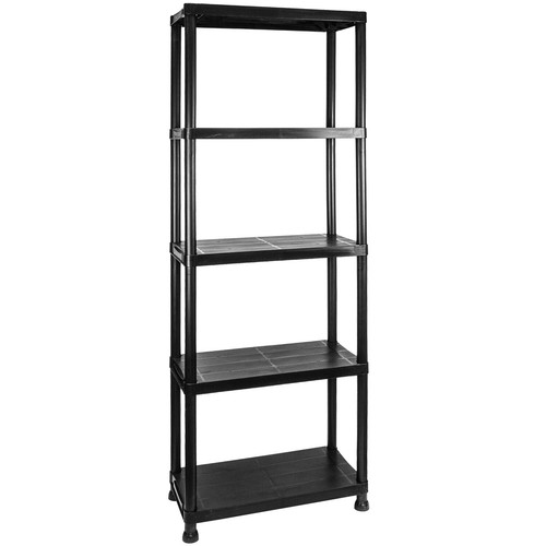 Garage storage shelves - shelves, black