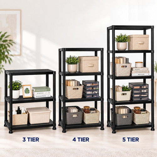 Plastic storage shelving unit - plastic,