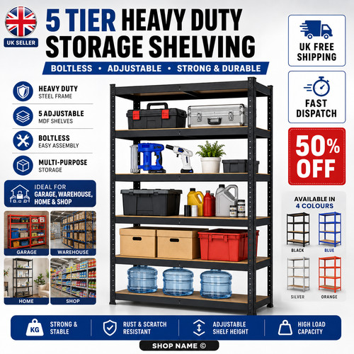 Tier racking shelf heavy - racking,