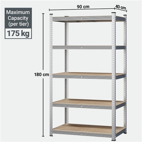 Tier garage shelving unit - 5-tier,