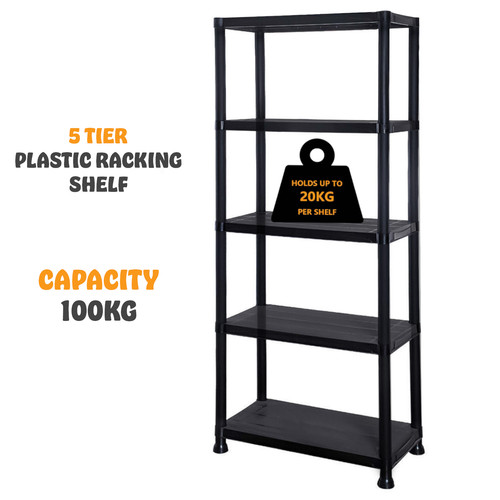 Tier plastic shelving - shelving, unit